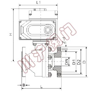 電動調節球閥 結構圖