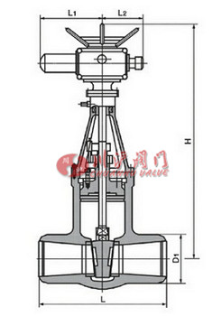 電動高壓焊接閘閥結構圖