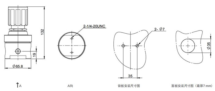 卡套式背壓閥結構圖